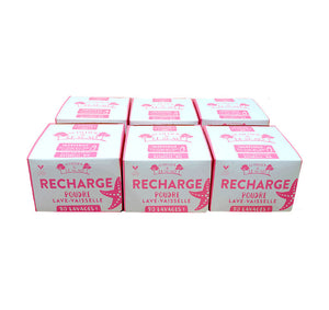 LOT DE 4 RECHARGES POUDRE LAVE VAISSELLE
